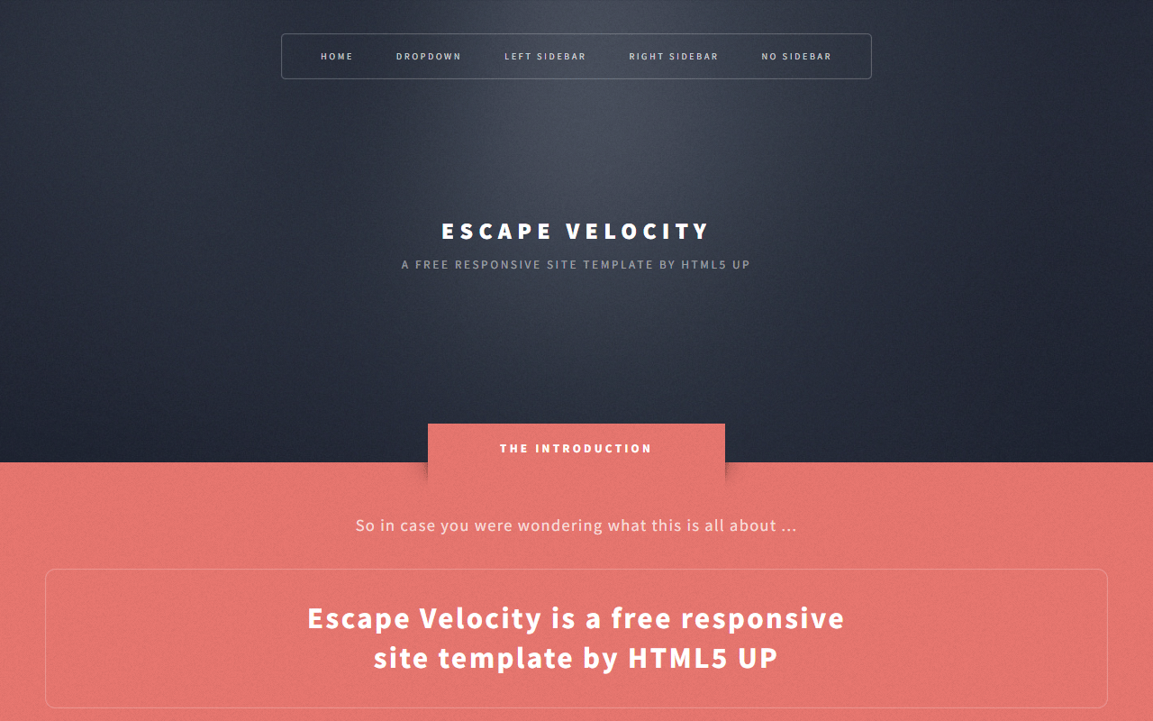 Escape Velocity 샘플 미리보기