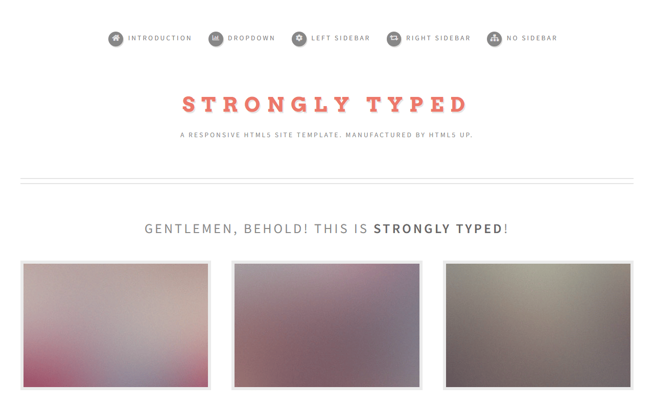 Strongly Typed 샘플 미리보기
