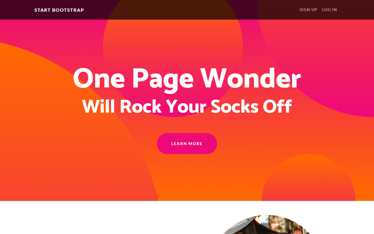 One Page Wonder 샘플 미리보기